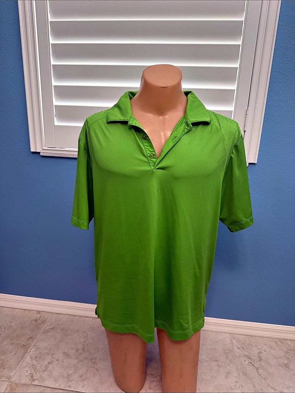 Nike Golf Tour Performance Dri-FIT Perforated Polo Shirt Green
